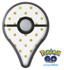 White and Gold Foil Polka v12 Pokémon GO Plus Vinyl Protective Decal Skin Kit