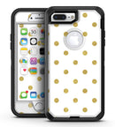 White and Gold Foil Polka v12 - iPhone 7 Plus/8 Plus OtterBox Case & Skin Kits