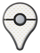 White and Gold Foil Polka v14 Pokémon GO Plus Vinyl Protective Decal Skin Kit