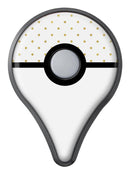 White and Gold Foil Polka v14 Pokémon GO Plus Vinyl Protective Decal Skin Kit