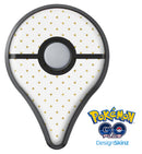 White and Gold Foil Polka v14 Pokémon GO Plus Vinyl Protective Decal Skin Kit