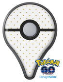 White and Gold Foil Polka v14 Pokémon GO Plus Vinyl Protective Decal Skin Kit