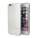 White and Gold Foil Polka v14 iPhone 6/6s or 6/6s Plus 2-Piece Hybrid INK-Fuzed Case