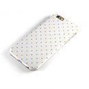 White and Gold Foil Polka v14 iPhone 6/6s or 6/6s Plus 2-Piece Hybrid INK-Fuzed Case