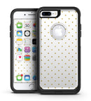 White and Gold Foil Polka v14 - iPhone 7 or 7 Plus Commuter Case Skin Kit