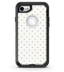 White and Gold Foil Polka v14 - iPhone 7 or 8 OtterBox Case & Skin Kits