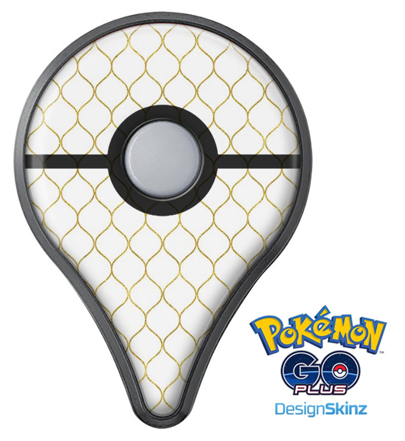 White and Gold Foil v1 Pokémon GO Plus Vinyl Protective Decal Skin Kit