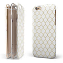 White and Gold Foil v1 iPhone 6/6s or 6/6s Plus 2-Piece Hybrid INK-Fuzed Case