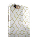 White and Gold Foil v1 iPhone 6/6s or 6/6s Plus 2-Piece Hybrid INK-Fuzed Case