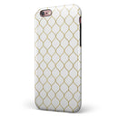 White and Gold Foil v1 iPhone 6/6s or 6/6s Plus 2-Piece Hybrid INK-Fuzed Case