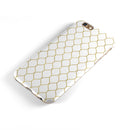 White and Gold Foil v1 iPhone 6/6s or 6/6s Plus 2-Piece Hybrid INK-Fuzed Case