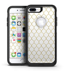 White and Gold Foil v1 - iPhone 7 or 7 Plus Commuter Case Skin Kit