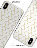 White and Gold Foil v1 - iPhone X Clipit Case