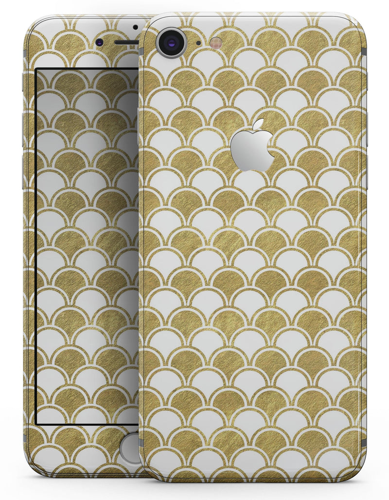 White and Gold Foil v2 - Skin-kit for the iPhone 8 or 8 Plus