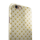 White and Gold Foil v3 iPhone 6/6s or 6/6s Plus 2-Piece Hybrid INK-Fuzed Case