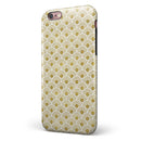 White and Gold Foil v3 iPhone 6/6s or 6/6s Plus 2-Piece Hybrid INK-Fuzed Case