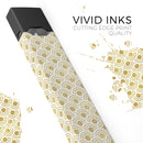 Skin Decal Kit for the Pax JUUL - White and Gold Foil v3
