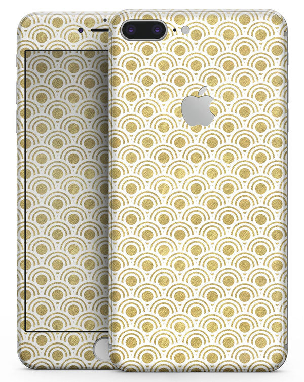 White and Gold Foil v3 - Skin-kit for the iPhone 8 or 8 Plus