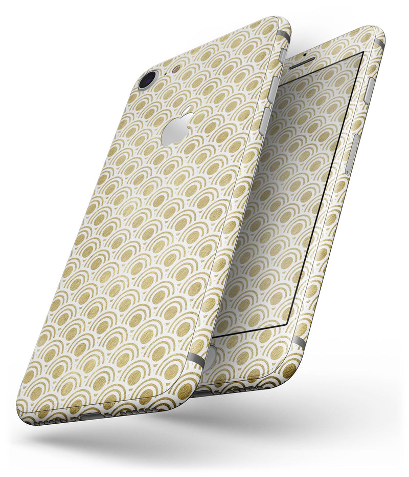 White and Gold Foil v3 - Skin-kit for the iPhone 8 or 8 Plus