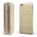 White and Gold Foil v4 iPhone 6/6s or 6/6s Plus 2-Piece Hybrid INK-Fuzed Case