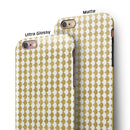 White and Gold Foil v4 iPhone 6/6s or 6/6s Plus 2-Piece Hybrid INK-Fuzed Case