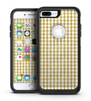 White and Gold Foil v4 - iPhone 7 or 7 Plus Commuter Case Skin Kit