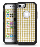 White and Gold Foil v4 - iPhone 7 or 7 Plus Commuter Case Skin Kit