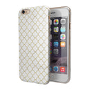 White and Gold Foil v5 iPhone 6/6s or 6/6s Plus 2-Piece Hybrid INK-Fuzed Case