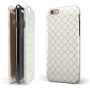 White and Gold Foil v5 iPhone 6/6s or 6/6s Plus 2-Piece Hybrid INK-Fuzed Case