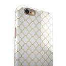 White and Gold Foil v5 iPhone 6/6s or 6/6s Plus 2-Piece Hybrid INK-Fuzed Case