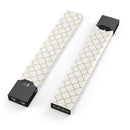 Skin Decal Kit for the Pax JUUL - White and Gold Foil v5
