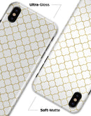 White and Gold Foil v5 - iPhone X Clipit Case