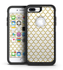 White and Gold Foil v6 - iPhone 7 or 7 Plus Commuter Case Skin Kit