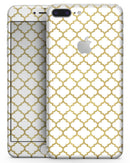 White and Gold Foil v6 - Skin-kit for the iPhone 8 or 8 Plus