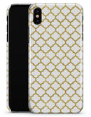 White and Gold Foil v6 - iPhone X Clipit Case