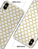 White and Gold Foil v6 - iPhone X Clipit Case