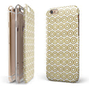 White and Gold Foil v7 iPhone 6/6s or 6/6s Plus 2-Piece Hybrid INK-Fuzed Case