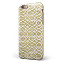 White and Gold Foil v7 iPhone 6/6s or 6/6s Plus 2-Piece Hybrid INK-Fuzed Case
