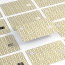 White and Gold Foil v7 - Premium Protective Decal Skin-Kit for the Apple Credit Card