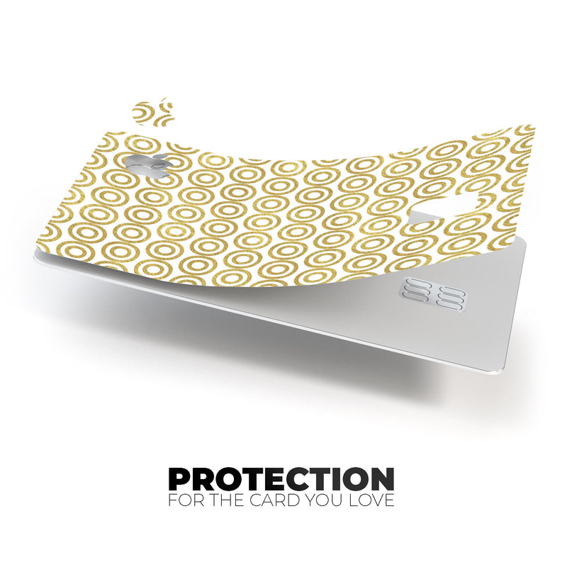 White and Gold Foil v7 - Premium Protective Decal Skin-Kit for the Apple Credit Card