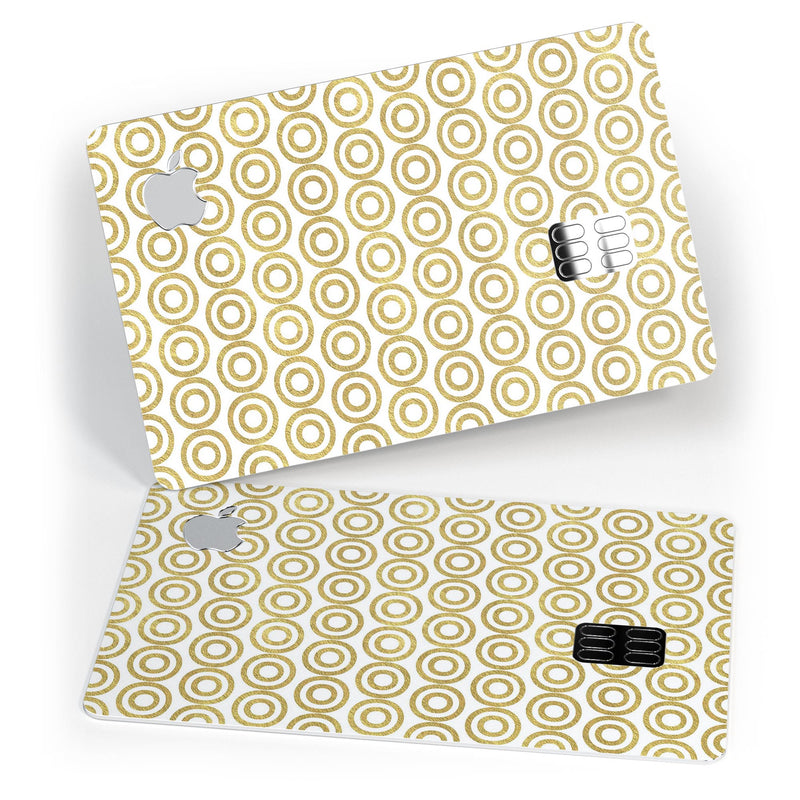 White and Gold Foil v7 - Premium Protective Decal Skin-Kit for the Apple Credit Card