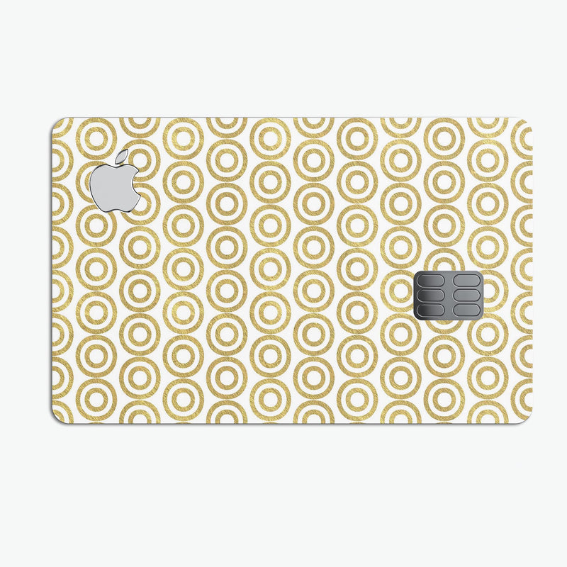 White and Gold Foil v7 - Premium Protective Decal Skin-Kit for the Apple Credit Card