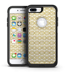 White and Gold Foil v7 - iPhone 7 or 7 Plus Commuter Case Skin Kit