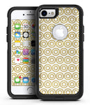 White and Gold Foil v7 - iPhone 7 or 7 Plus Commuter Case Skin Kit