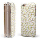 White and Gold Foil v8 iPhone 6/6s or 6/6s Plus 2-Piece Hybrid INK-Fuzed Case