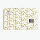 White and Gold Foil v8 - Premium Protective Decal Skin-Kit for the Apple Credit Card