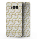 White and Gold Foil v8 - Samsung Galaxy S8 Full-Body Skin Kit