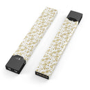 Skin Decal Kit for the Pax JUUL - White and Gold Foil v8