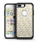 White and Gold Foil v8 - iPhone 7 or 7 Plus Commuter Case Skin Kit