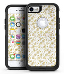 White and Gold Foil v8 - iPhone 7 or 8 OtterBox Case & Skin Kits